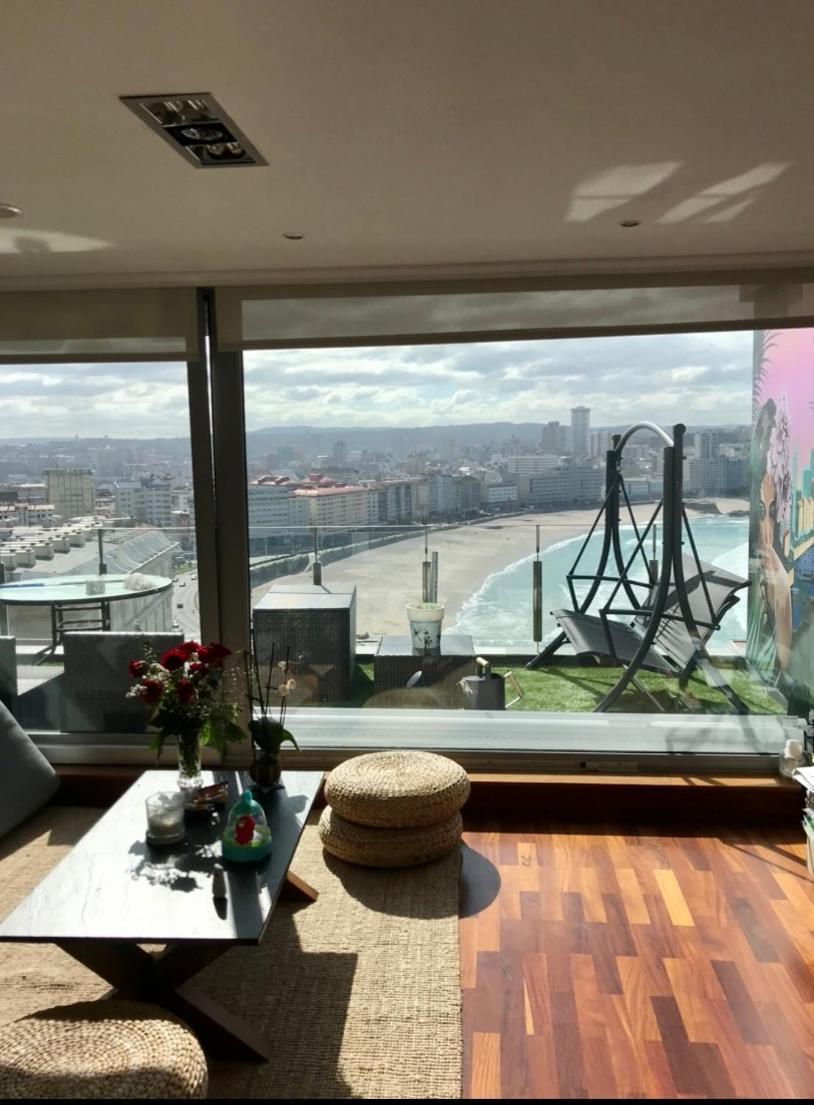 Apartamento Vistas Coruna 3 Habitaciones A Coruna Bagian luar foto