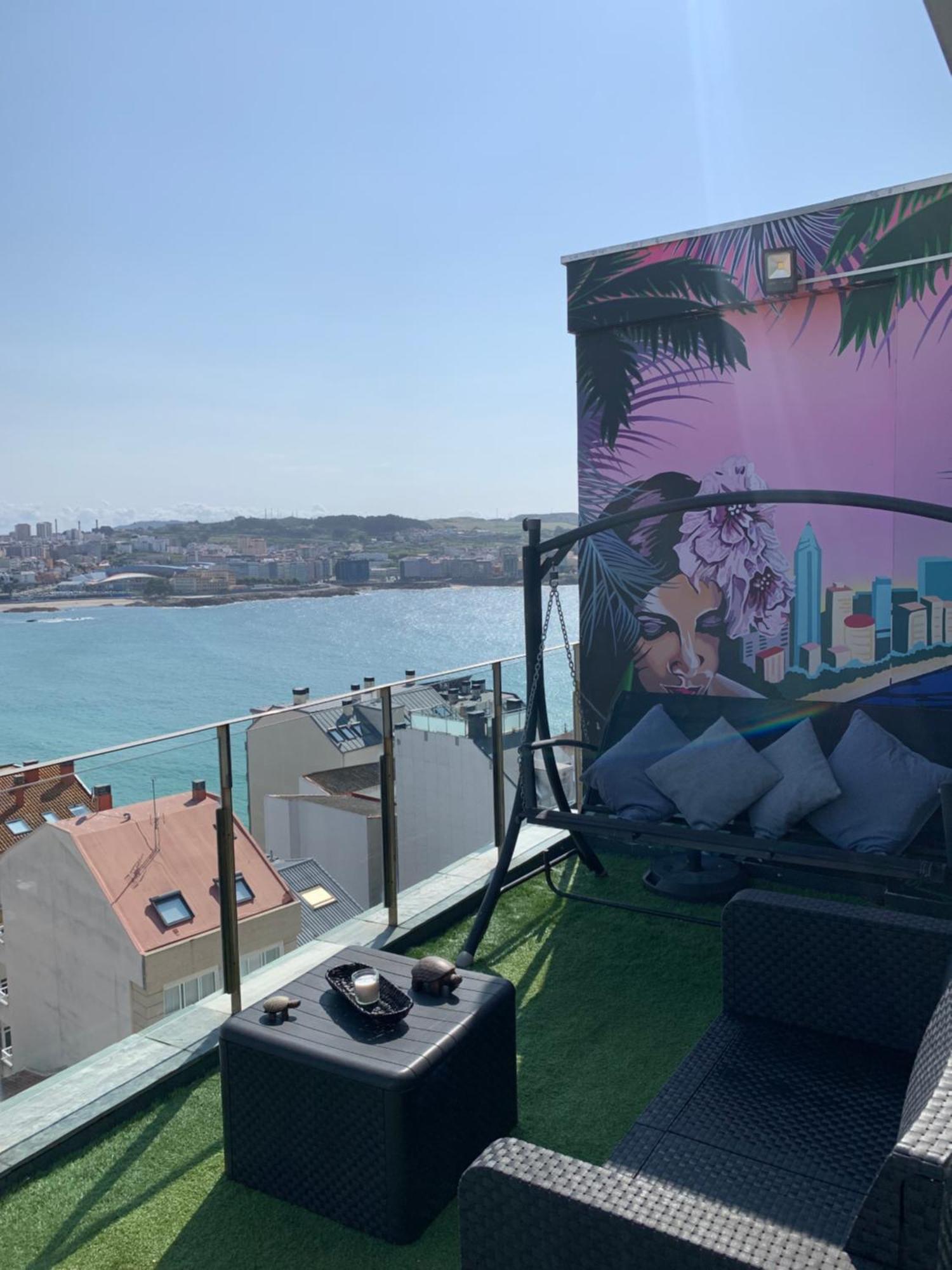 Apartamento Vistas Coruna 3 Habitaciones A Coruna Bagian luar foto