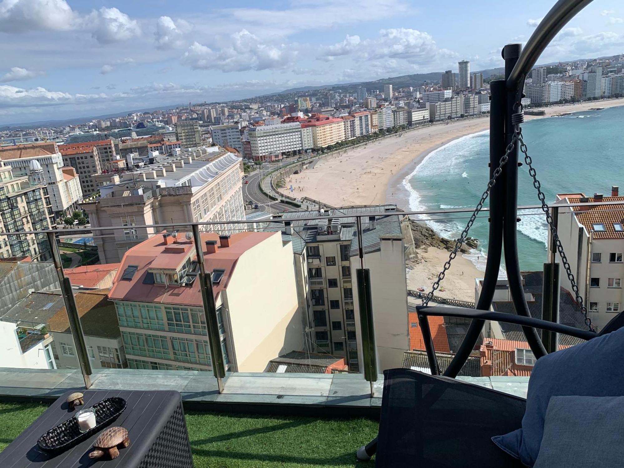 Apartamento Vistas Coruna 3 Habitaciones A Coruna Bagian luar foto